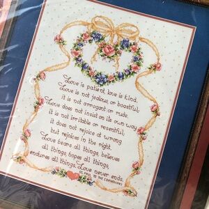 Bucilla Counted Cross-stitch Kit 40658 Paul To The Corinthians Love is Patient